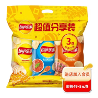 乐事(Lay's)薯片分享装210g 零食大礼包 礼物