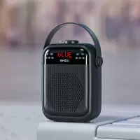 十度 H6黑金刚无线蓝牙音箱户外手提大功率广场舞小K歌小音响教师教学导游讲解扩音器 经典黑蓝牙数字按键版