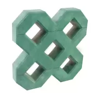 植草砖停车位草坪砖八字型蝴蝶背心地砖 400*200*70mm(100个/组)