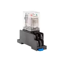 中间继电器 小型电磁8脚继电器 AC24V(含底座)5个装