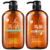 蝶印 马油洗发沐浴套装(补水洗发水*1+保湿沐浴露*1)