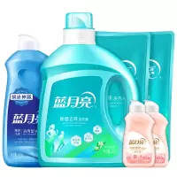 蓝月亮除菌洗衣套装四活力橙花除菌去味洗衣液2kg瓶+500g袋*2+风清白兰预涂手洗500g瓶+内衣洗衣液80g*2