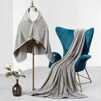 水星家纺 青梅煮酒雪貂绒毯 多功能毯