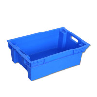 实心塑料错位周转箱 623*426*315mm