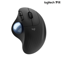 罗技(Logitech)ERGO M575人体工学办公轨迹球鼠标 无线蓝牙双重连接 黑色