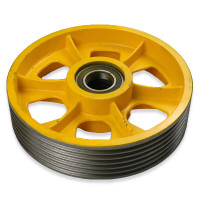 和齐顺 通力电梯导向轮 轿底轮对重反绳轮 420*6*8 电梯 330*6*8轴承6210(BY)/个