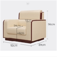 白寅 BY-DRW003 单人位沙发 米白色