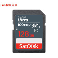 闪迪(SanDisk)128GB SD内存卡 至尊高速版读速100MB/s 数码相机 摄像机存储卡 支持高清视频 1个