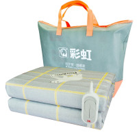 彩虹全线路安全保护双控双温电热毯180*150cm双人印花性价比之选XL1352
