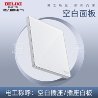 德力西DE898系列空白面板(珠光白)HQ86B