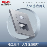 德力西DE898系列人体感应地脚灯(火山灰)HQ86HWLD/H