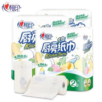 心相印 卷纸 KT102 吸水吸油去油污卷筒厨房专用纸巾 2层印花2卷/提