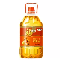福临门 食用油 浓香压榨一级 花生油 5L