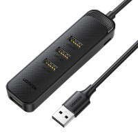 绿联 CM456 4口USB 3.0分线器 0.5米 黑色 20486