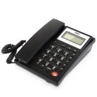 得力786电话机(黑)(台)来电显示办公家用电话机/固定电话/座机液晶显示屏