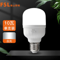 FSL佛山照明led灯泡节能灯泡螺口光源E27日光色10W柱形6500K