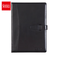 齐心(COMIX)25K/114张插扣式皮面笔记本子记事本日记本会议记录本C5808 单本装 5本起售