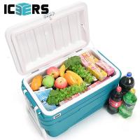 ICERS艾森斯高品质100L带轮PU保温箱医药品冷藏箱生物试剂转运箱海钓箱