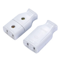汇特益 660 监控安防电源插头母插头 2孔对接二脚插头工程接线母插头 两孔母插头 (单位:个)