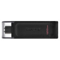 金士顿(Kingston)128GB USB3.2 Gen1 Type-C 大容量手机U盘 DT70 黑色