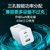 ibattz 多口65W氮化镓快速充电器2C1A