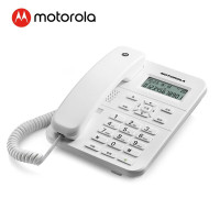 摩托罗拉(Motorola)电话机座机 免电池 免提 欧式时尚CT202C(白色)