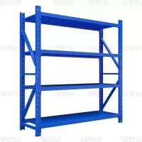 洛泰远 仓储货架库房置物架重型货架蓝色主架1500*600*2000mm/300kg