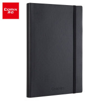 齐心(COMIX)C8001皮面笔记本B5 154页(单位:本)黑色