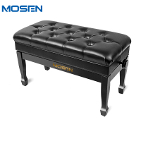 MOSEN莫森MS-25A琴凳 实木皮质带书箱加厚椅子双人升降凳子