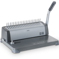 得力 3872胶圈装订机(灰)(台)