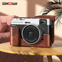 松典(SONGDIAN) DC202数码相机vlog傻瓜微单入门学生取景照相机 官方标配+皮套套装 128G 内存