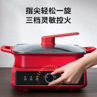 苏 泊 尔 电火锅鸳鸯锅电锅火锅锅 火锅专用锅电煮锅 多功能分体式家用电热锅 打火锅6L多用途锅H3030FK851Y