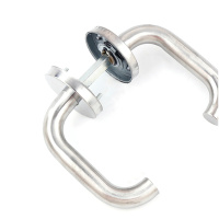 汇特益 拉手不锈钢圆管防火门把手消防门把手通道门锁拉手防火锁执手配件 201不锈钢把手长度41mm (单位:套)