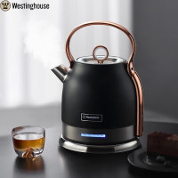 西屋(Westinghouse)电热水壶 304不锈钢自动断电热水壶 复古电热水壶1.5L WEK-C75 黑色