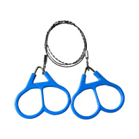 久牛星 手拉钢丝锯绳锯线锯链锯 蓝色割线锯(五个装)