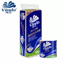 维达 V4080-1 加厚4层160克 超韧有芯卷纸 10卷/提*1提(单位:提)