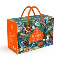 卡宴 五珍橙礼礼盒780g 山珍干菌礼盒食用干货菌菇大礼包