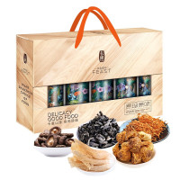 卡宴 原珍原味礼盒600g 山珍干菌礼盒 食用干货菌菇大礼包 原珍原味