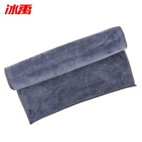 冰禹 洗车清洁抹布 BYQ-552 35*75 灰色1条(大号)