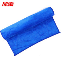 冰禹 洗车清洁抹布 BYQ-552 35*75 蓝色1条(大号)
