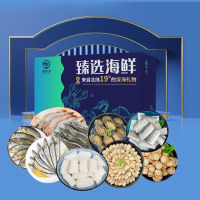 企业定制 诺西贝海鲜食品礼盒海产生鲜水产海鲜食材大礼包2450g