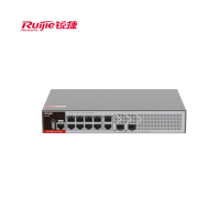 锐捷 10口千兆网管交换机 RG-S2906-10GT2MS-L 2个2.5G光口 商业酒店企业安防接入交换机