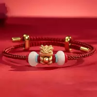 聚运鑫红包金银和田玉手串手链转运龙家居饰品龙年饰品