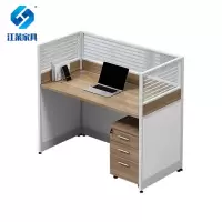 江莱一字型单人位含柜办公桌1200*600*1100mm/JL-Z03/张