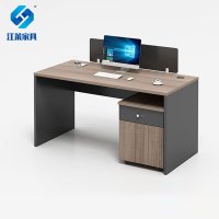 江莱屏风职员桌单人位含柜办公桌/1200*600*750mm/JL-Z05/张