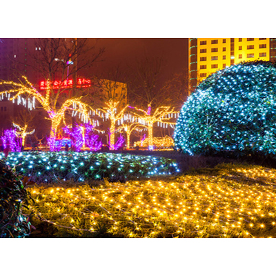 LED渔网灯草坪灯串灯满天星 网灯3米×2米(彩色)
