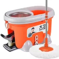 大卫[黄晓明同款]四驱动旋转拖把桶拖布墩布免手洗干湿两用 小木马
