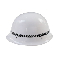 永安 保安防暴头盔金属防爆钢盔pc头盔防护头盔安全帽战术头盔白色 无徽无字