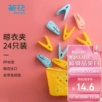 茶花 28541K 篮装夹(24只)
