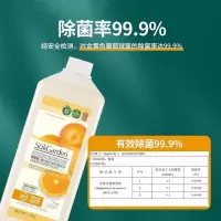 蔬果园果蔬餐具净(除菌99.9%) 1.28kg*2瓶+1泵头